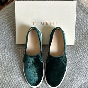 M. Gemi green velvet Cerchio sneaker